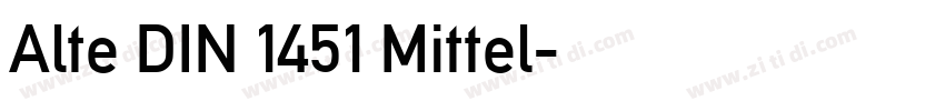 Alte DIN 1451 Mittel字体转换